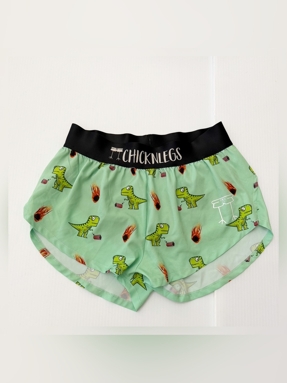 Chicknlegs - Women's Dino-sore 1.5" Split Shorts - XS
